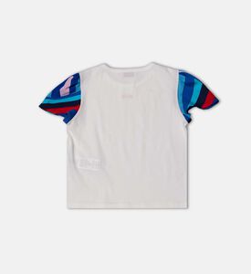 تيشيرت بأكمام مكشكشة