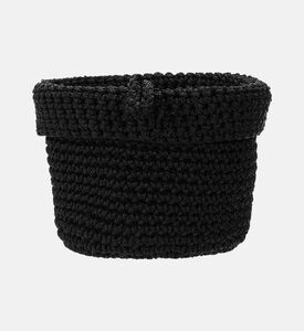 مجموعة من 3 قطع تخزين من النسيج باللون الأسود