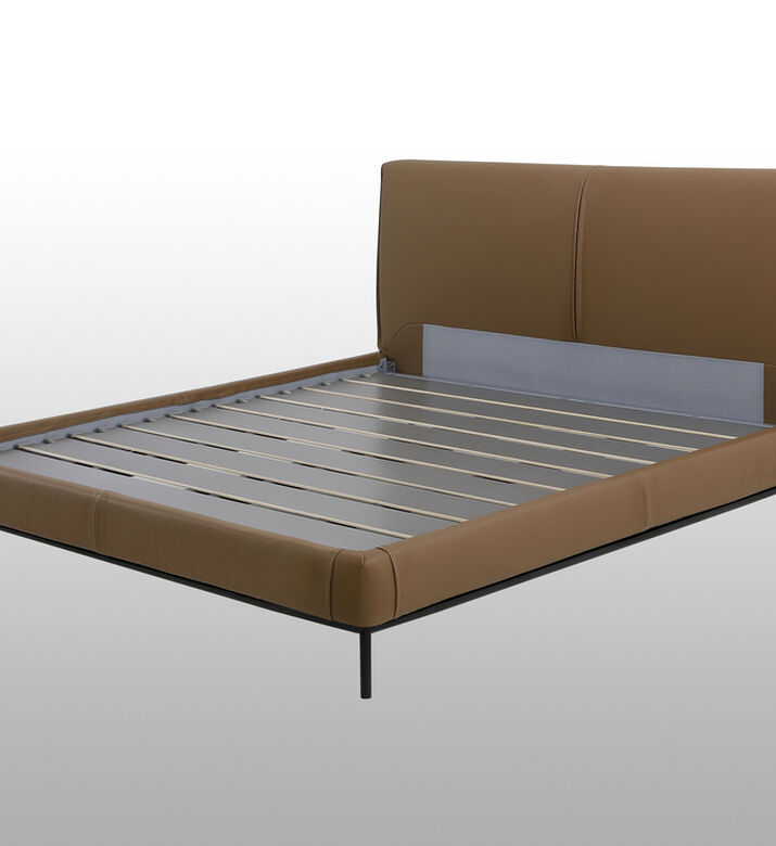 Carmen Leather Headboard Bed