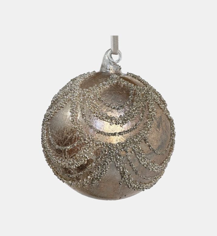 Embellished Glass Ball Ornament