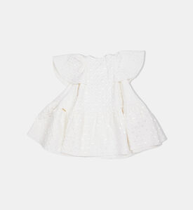 Girl Milky Land Embossed Dress Girl Milky Land Embossed Dress