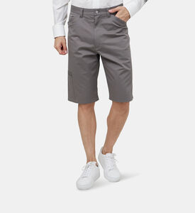 شورت قطن بجيوب جانبية مائلة