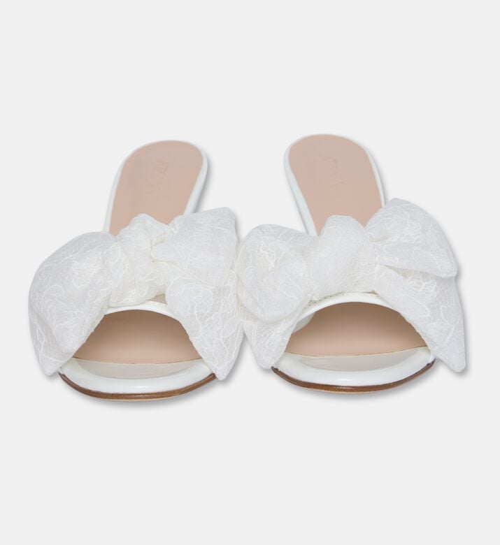 Atana Sheer Lace Rosette Mules, Packshot View