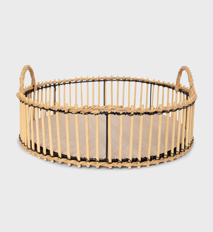 Bamboo Wood Handled Tray Bamboo Wood Handled Tray