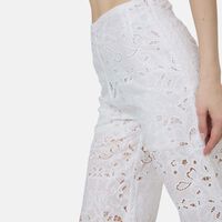 Wide-leg Lace Pattern Pants