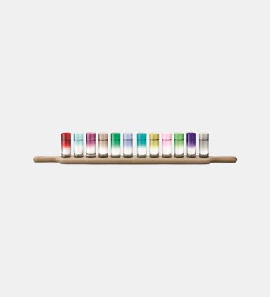 Paddle Grand Vodka Set & Oak Paddle L77cm Assorted Colours