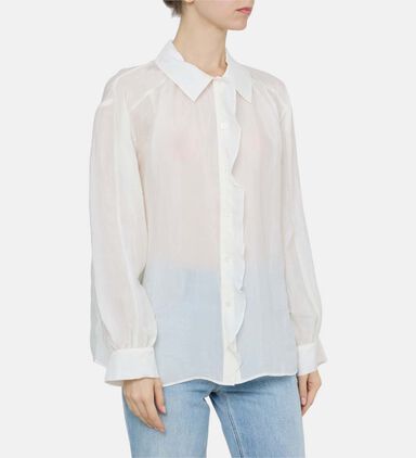 Ruffled Oversized Shirt
