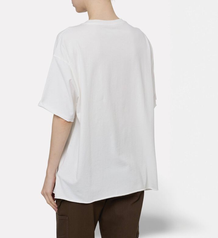 Zadig et Voltaire Berry Oversized Artistic Logo T-shirt, Model View