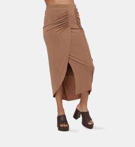 Ruched Knitted Jersey Midi Skirt Ruched Knitted Jersey Midi Skirt