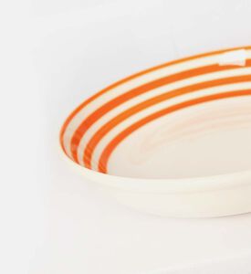 Easy Life Ceramic Color Mix Round-shape Bowl, Orange, Packshot View