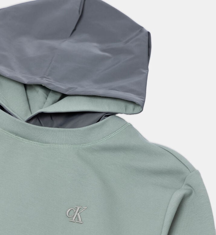 Relaxed-fit Mix-media Hoodie Relaxed-fit Mix-media Hoodie