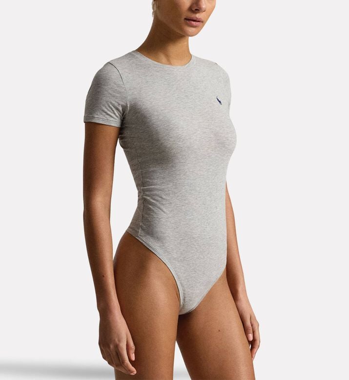 Polo by Ralph Lauren Stretch Cotton Short-sleeve Bodysuit, Packshot View