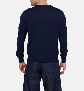 سترة بقصة عادية ورقعة رأس ثعلب جريئة