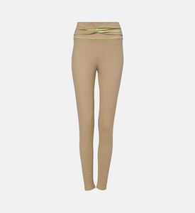 Casual V-shaped Waistband Legging