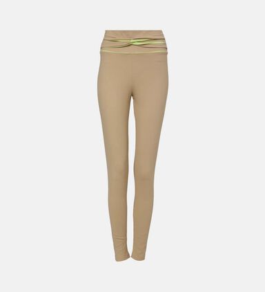 Casual V-shaped Waistband Legging