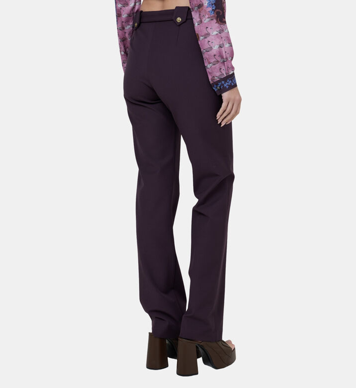 بنطال بإبزيم بساق مستقيمة