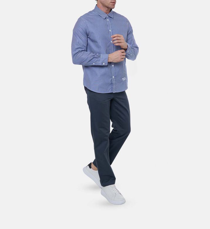 Stripe Pattern Long-sleeve Shirt