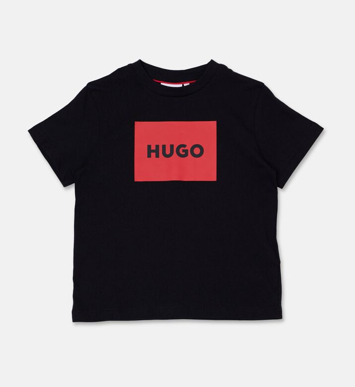 Hugo Button Closure Regular-fit Denim Pants, Black, 8y, Packshot View