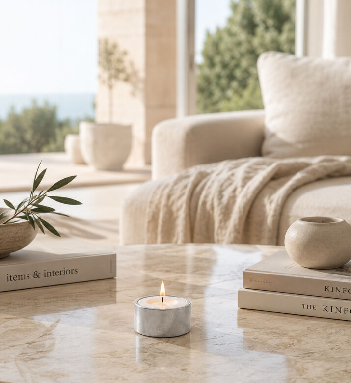 Home Deco and More Classic 50-piece Tealight Candles Pack, Packshot View