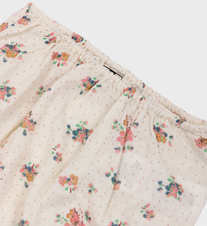 بنطال زهرة الشاش المزدوج من إيدول