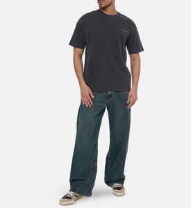 Samsoe Saragnar Logo-print Crewneck T-shirt, Model View