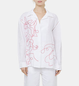 Embroidered Hemp Shirt