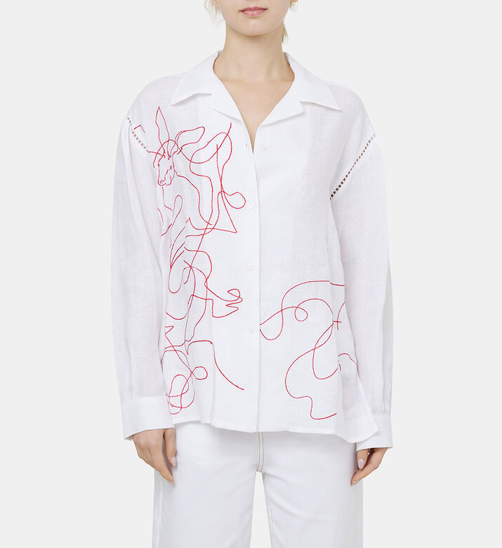 قميص قنب مطرز