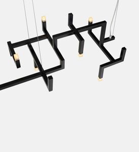 Versmissen Elements Stainless Steel 8-bulbs Lamp, Black, Packshot View