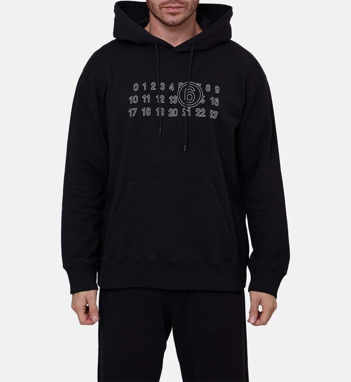 Drawstring Closure Hooded Sweatshirt