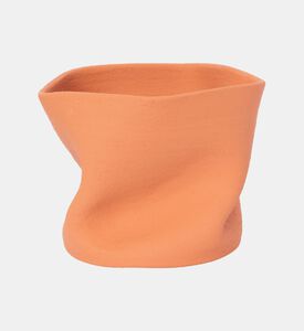 مزهرية كبيرة جدًا تيراكوتا بلاش