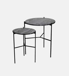 Marble Top Coffee Table 2-pieces Set Marble Top Coffee Table 2-pieces Set