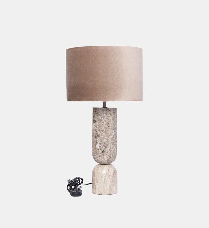 Home Deco and More Isabela 3 Pin Table Lamp, Grey, Packshot View