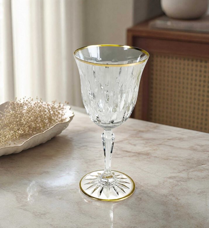 Cristal de Paris Barcelona Gold-ring Glass 6-piece Set, Model View