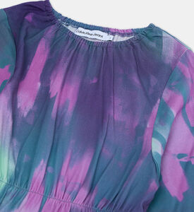 All-over Print Logo-patch Dress