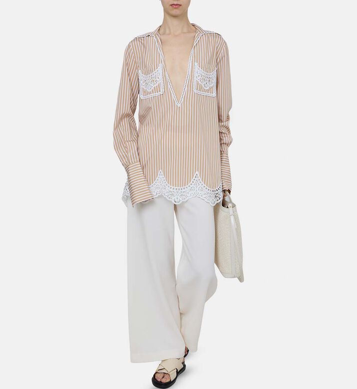 Cotton Wide-leg Pants