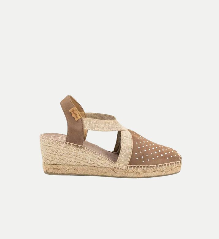 Terra-st Suede Leather Mid-wedge Closed-toe Espadrille