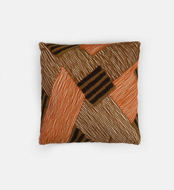 Home Deco and More Stitch Cotton Square Cushion, Packshot View Home Deco and More Stitch Cotton Square Cushion, Packshot View