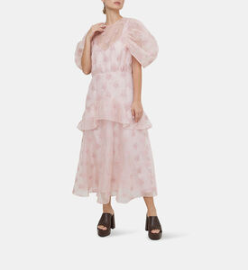 Peplum-detail Short Sleeve Dress