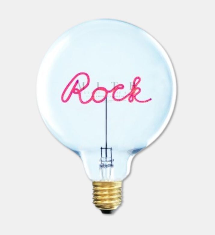 Message in the Bulb Glow Rock Led Light Bulb, Red, Packshot View