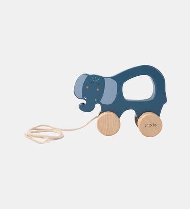 Mrs. Elephant Wooden Pull-along Toy