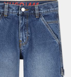 Hugo Button Closure Denim Pants, Packshot View