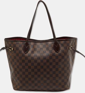 Louis Vuitton Preowned Louis Vuitton Damier Ebene Canvas Neverfull Bag, Packshot View