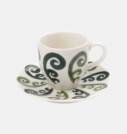 Peacock Porcelain Espresso Cup