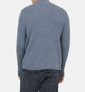 Stand-collar Wool Knitted Sweater