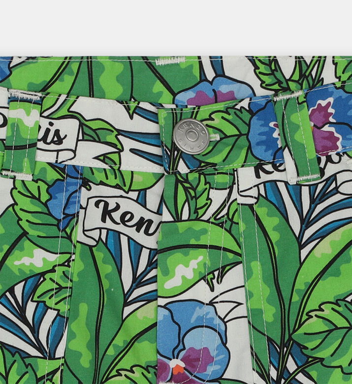 شورت برمودا بنقشة أزهار مطبوعة على كامله