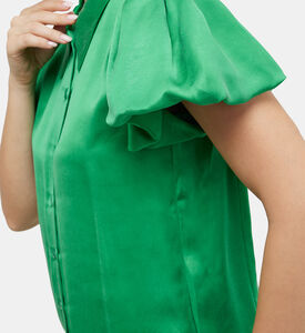 قميص كلارا بأكتاف منتفخة ضيق