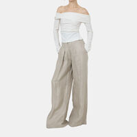 Lou Pleated High Waisted Hemp Trousers
