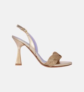 Leather Braided Strap High Sandals Leather Braided Strap High Sandals