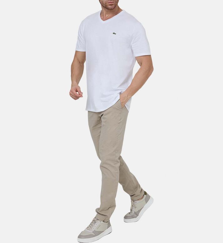 V-neck Pima Cotton Jersey T-shirt