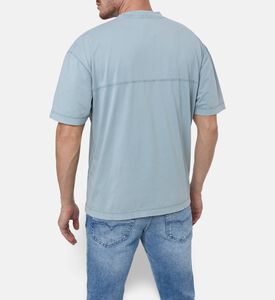 Etudes Embroidered Logo Ribbed T-shirt, Model View